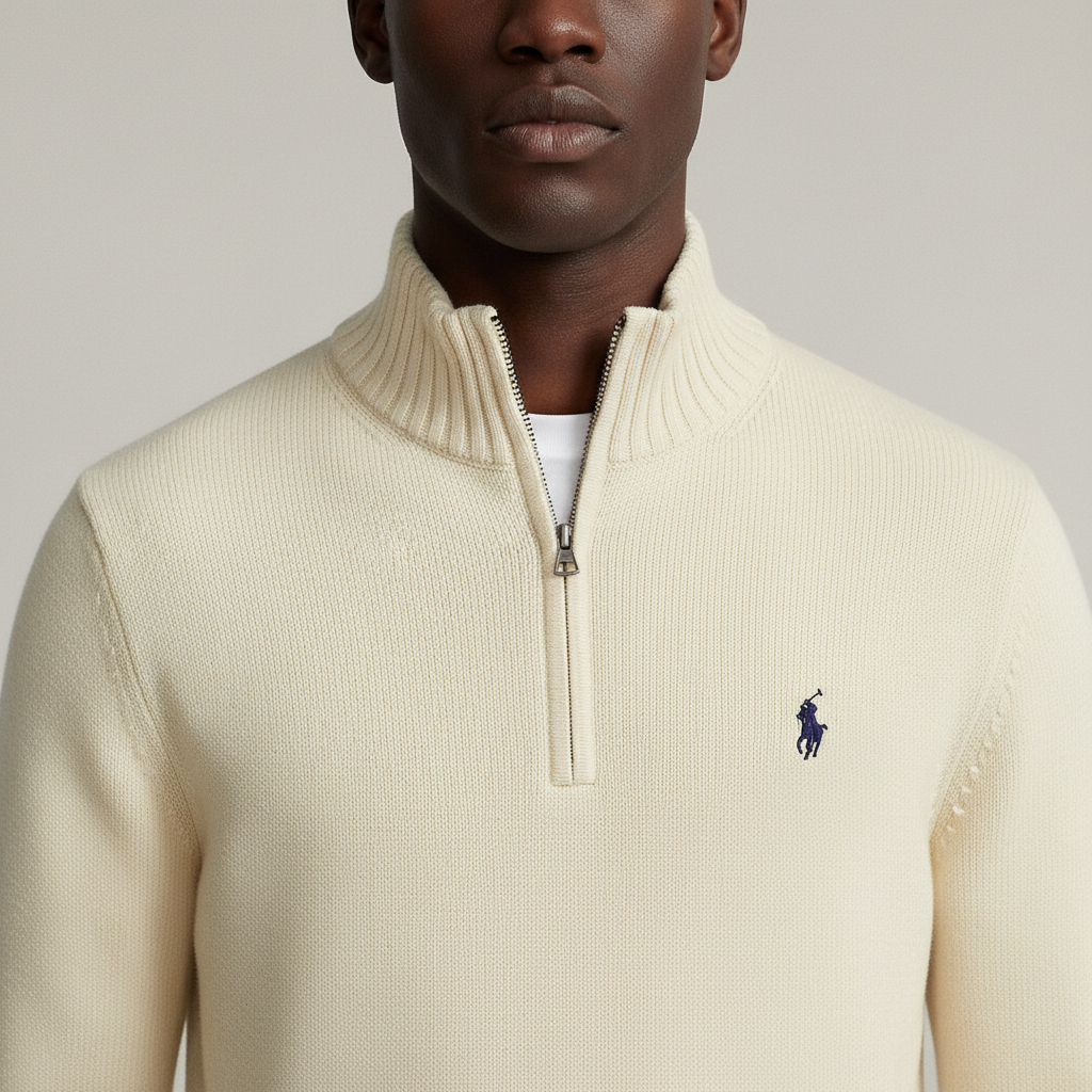 Half-Zip Strickpullover